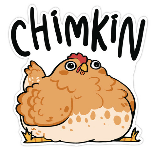 Chimkin Derpy Chicken Die Cut Sticker