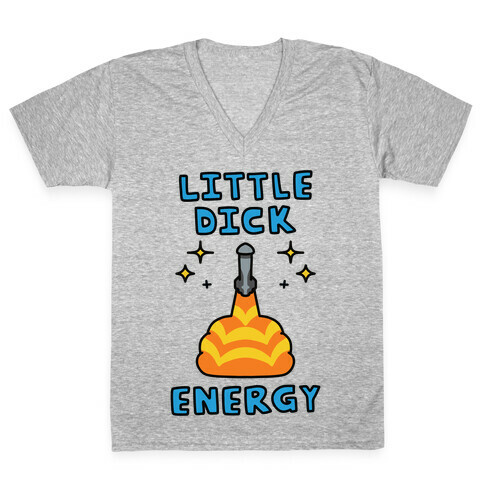 Little Dick Energy (Rocket) V-Neck Tee Shirt