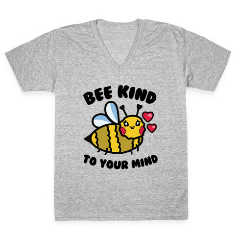 Bee Kind to Your Mind V-Neck Tee Shirt