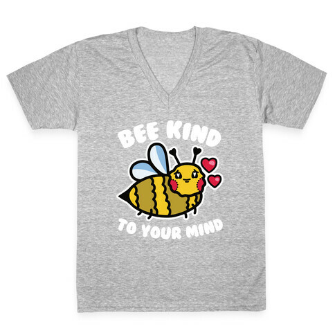 Bee Kind to Your Mind V-Neck Tee Shirt