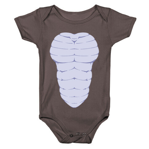 Ripped Scaley Chest Baby One-Piece