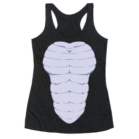 Ripped Scaley Chest Racerback Tank Top