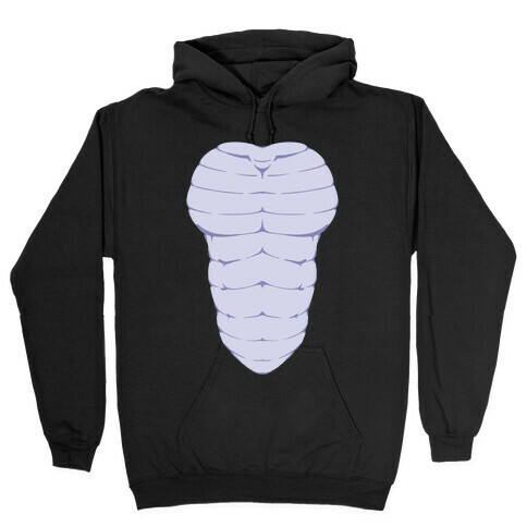 Ripped Scaley Chest Hooded Sweatshirt