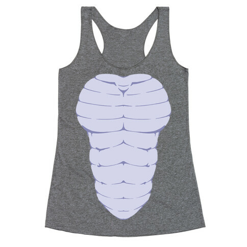 Ripped Scaley Chest Racerback Tank Top
