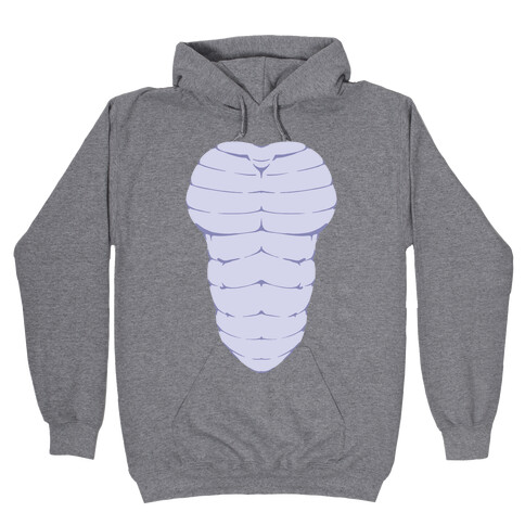 Ripped Scaley Chest Hooded Sweatshirt