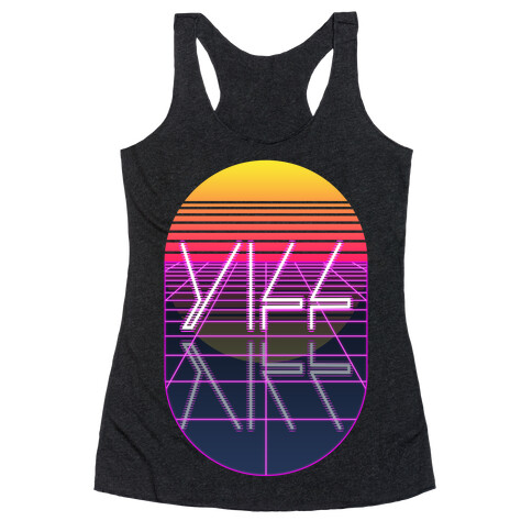 Synthwave Yiff Racerback Tank Top