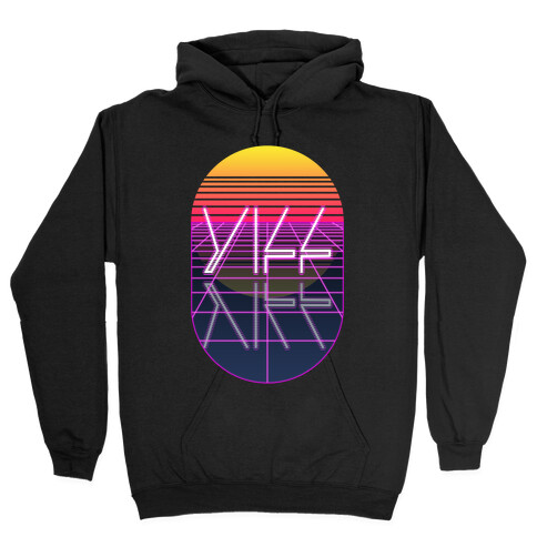 Synthwave Yiff Hooded Sweatshirt