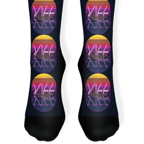 Synthwave Yiff Sock