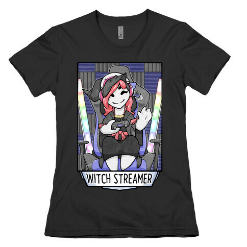 Witch Streamer Womens T-Shirt