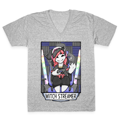 Witch Streamer V-Neck Tee Shirt