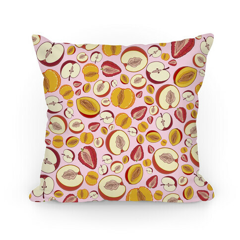 Fruity Vaginas Pattern Pillow