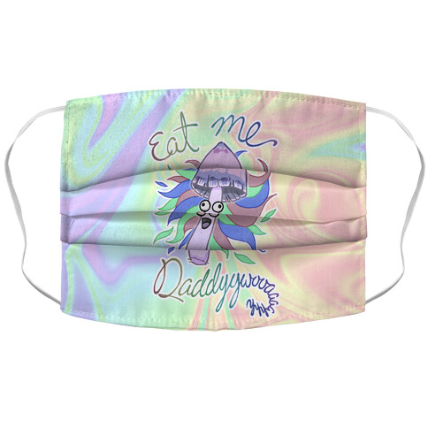 Eat Me Daddy Psychedelic Shroom Accordion Face Mask