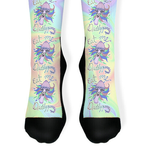 Eat Me Daddy Psychedelic Shroom Sock