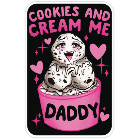 Cookies and Cream Me Daddy Die Cut Sticker