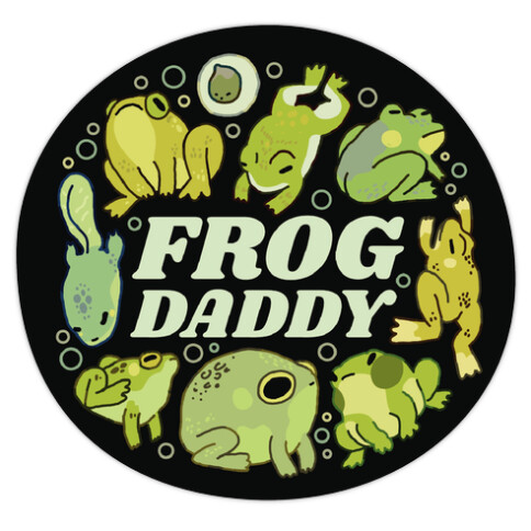 Frog Daddy Die Cut Sticker