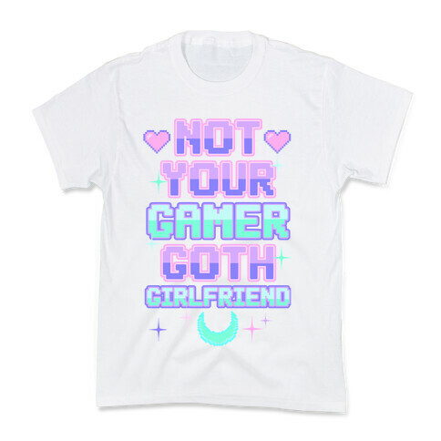 Not Your Gamer Goth Girlfriend Kids T-Shirt