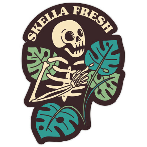 Skella Fresh Plants Die Cut Sticker