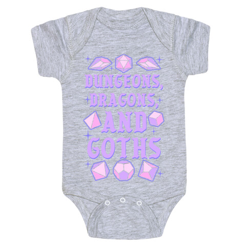 Dungeons, Dragons, And Goths Baby One-Piece