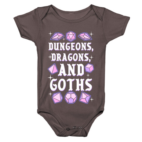 Dungeons, Dragons, And Goths Baby One-Piece