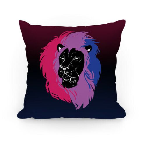 Bisexual Lion Pride Pillow