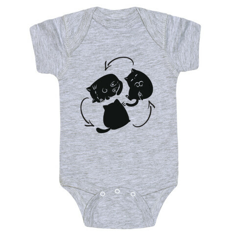 Kitty Pose Cycle  Baby One-Piece