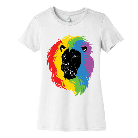 Rainbow Lion Womens T-Shirt