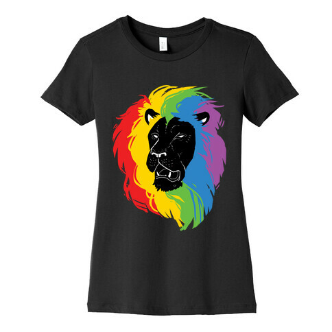 Rainbow Lion Womens T-Shirt