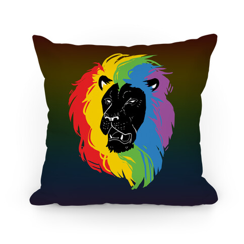 Rainbow Lion Pillow