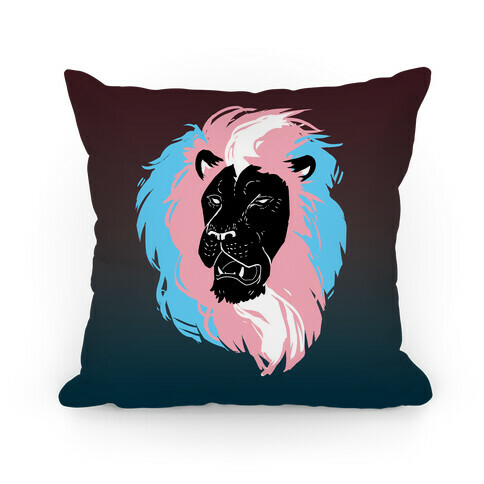 Trans Lion Pride Pillow