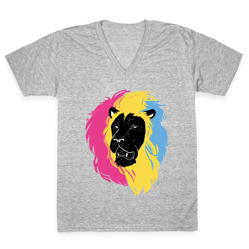 Pan Lion Pride V-Neck Tee Shirt