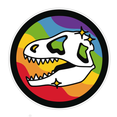 Dinosaurs Were Gay Die Cut Sticker