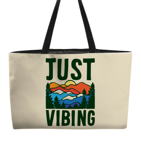 Just Vibing Mountains Weekender Tote