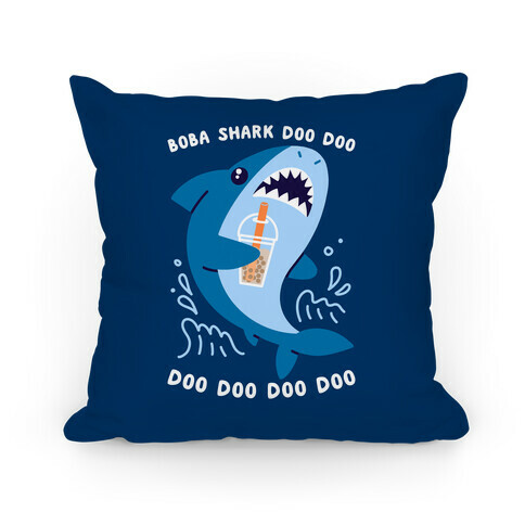 Boba Shark Pillow