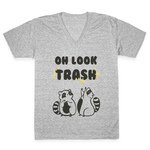 Oh Look Trash V-Neck Tee Shirt