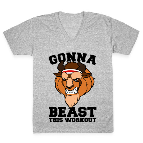 Gonna Beast this Workout V-Neck Tee Shirt
