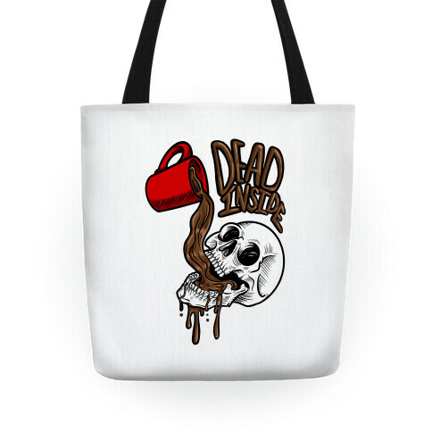 Dead Inside Skull & Coffee Tote