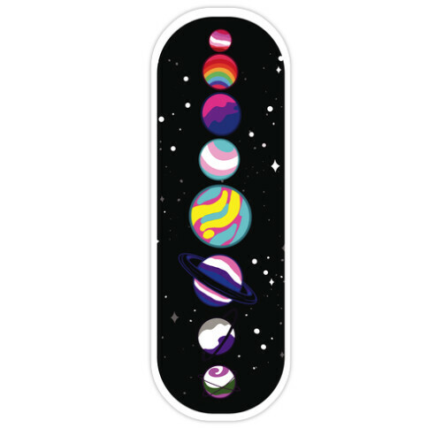 LGBTQ+ Planets Die Cut Sticker