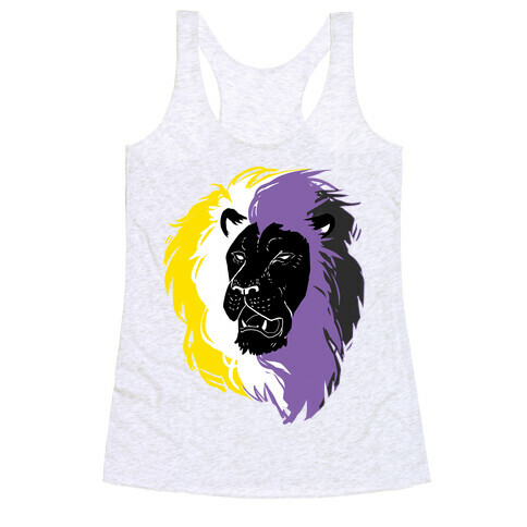 Non-binary Lion Pride Racerback Tank Top