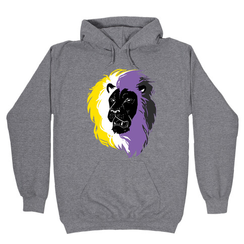 Non-binary Lion Pride Hooded Sweatshirt