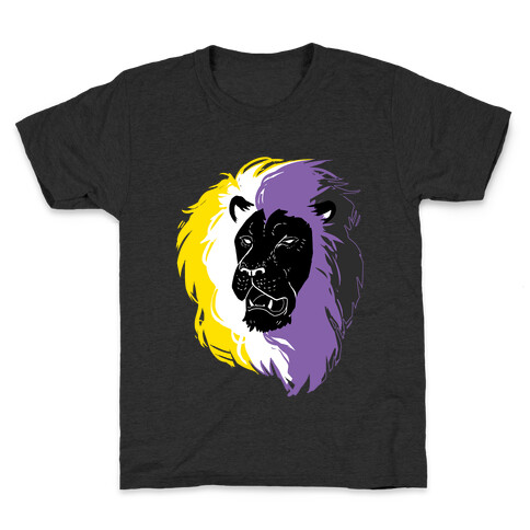 Non-binary Lion Pride Kids T-Shirt