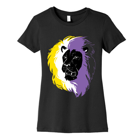 Non-binary Lion Pride Womens T-Shirt