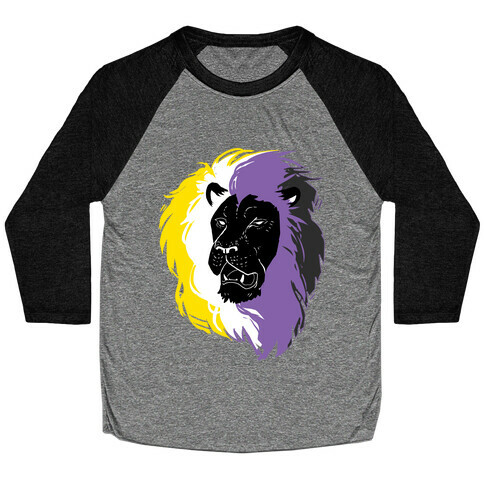 Non-binary Lion Pride Baseball Tee