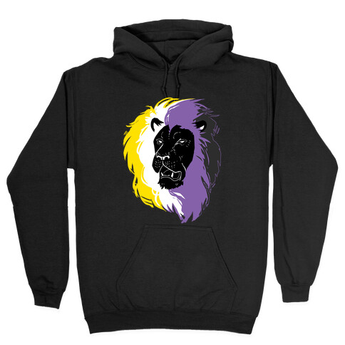 Non-binary Lion Pride Hooded Sweatshirt