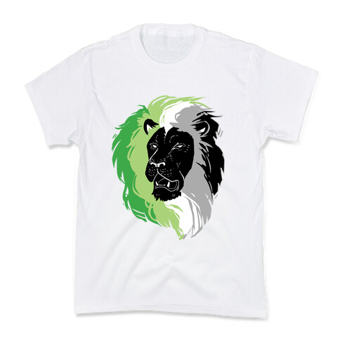 Aromantic Lion Pride Kids T-Shirt