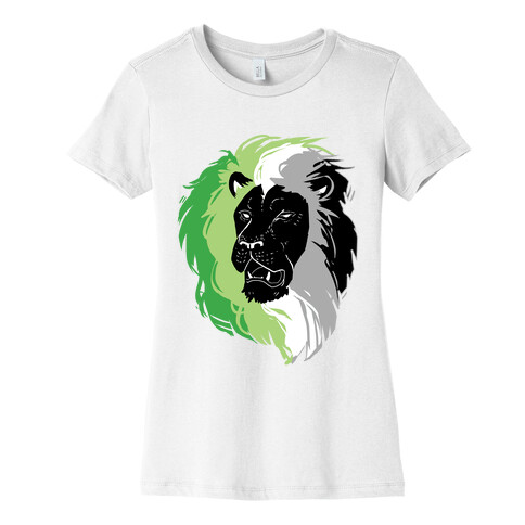 Aromantic Lion Pride Womens T-Shirt