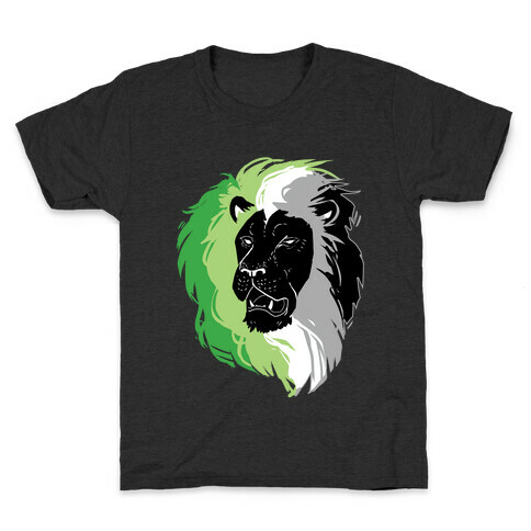 Aromantic Lion Pride Kids T-Shirt