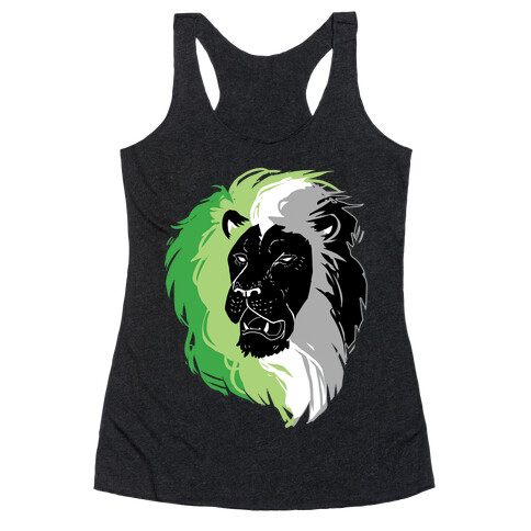 Aromantic Lion Pride Racerback Tank Top