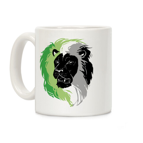 Aromantic Lion Pride Coffee Mug