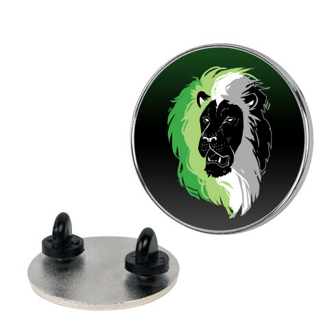 Aromantic Lion Pride Pin