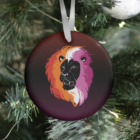 Lesbian Lion Pride Ornament